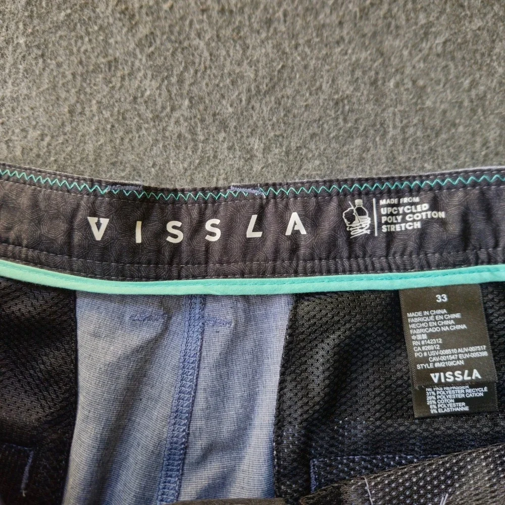 Vissla Hybrid Walkshorts Heather Stretch Upcycled Size 33-34 Skater Y2K Style